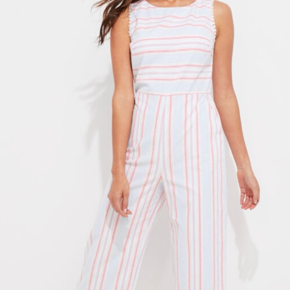 Vineyard Vines striped Tassled Jumpsuit. Size-8